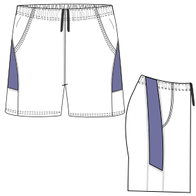 Moldes de confeccion para NENES Shorts Short Tenis 3022